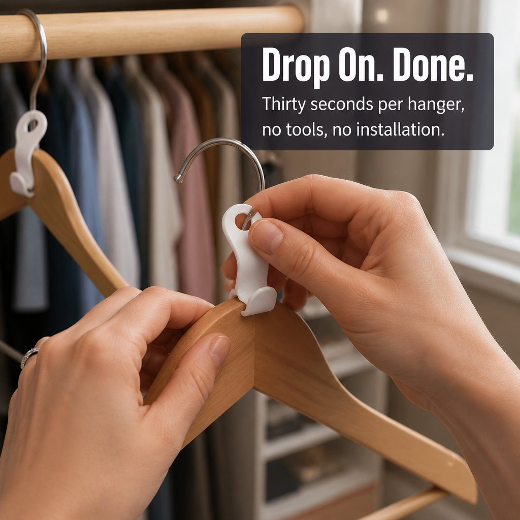 ClariHanger™ — Triple Your Closet Space in Seconds Without Tossing a Single Outfit