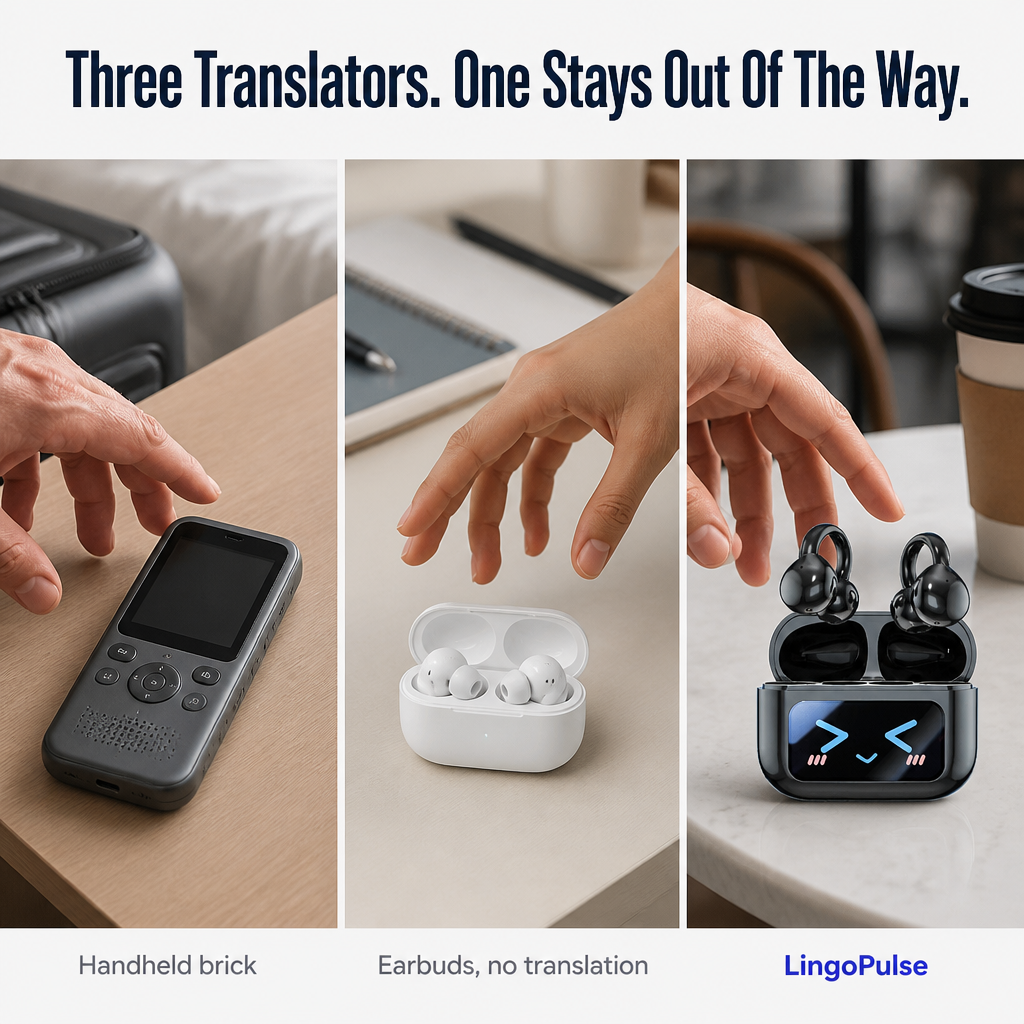 LingoPulse™ — Speak 134 Languages Without Holding Up Your Phone