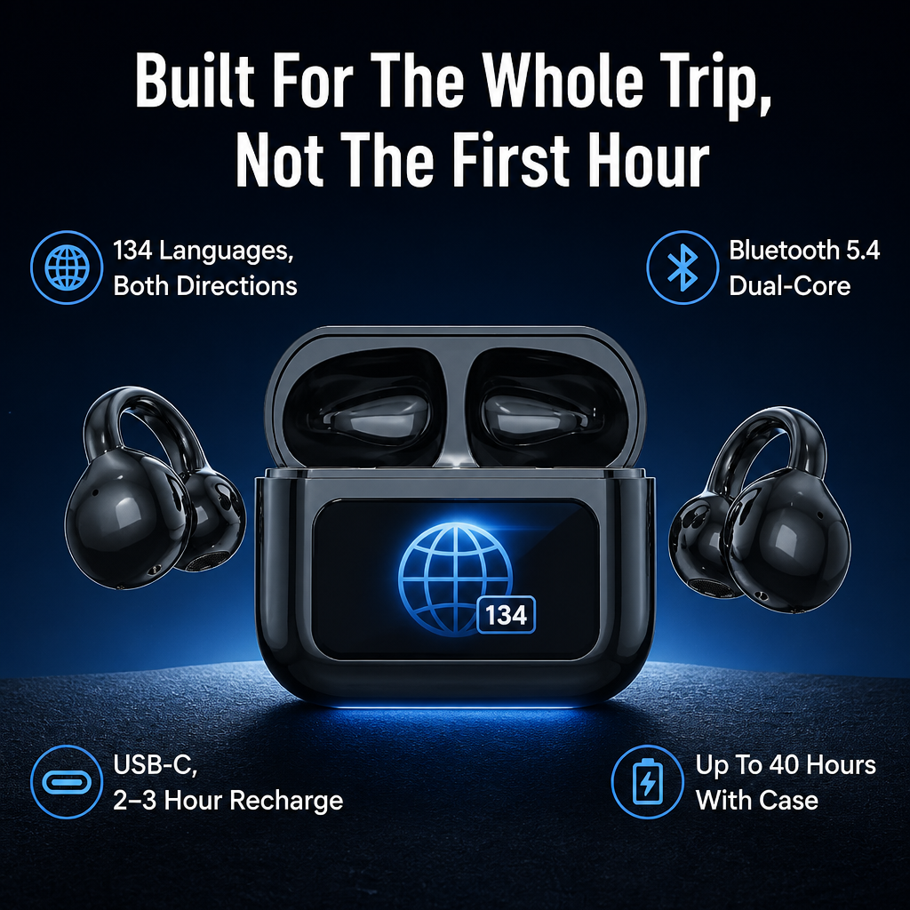 LingoPulse™ — Speak 134 Languages Without Holding Up Your Phone