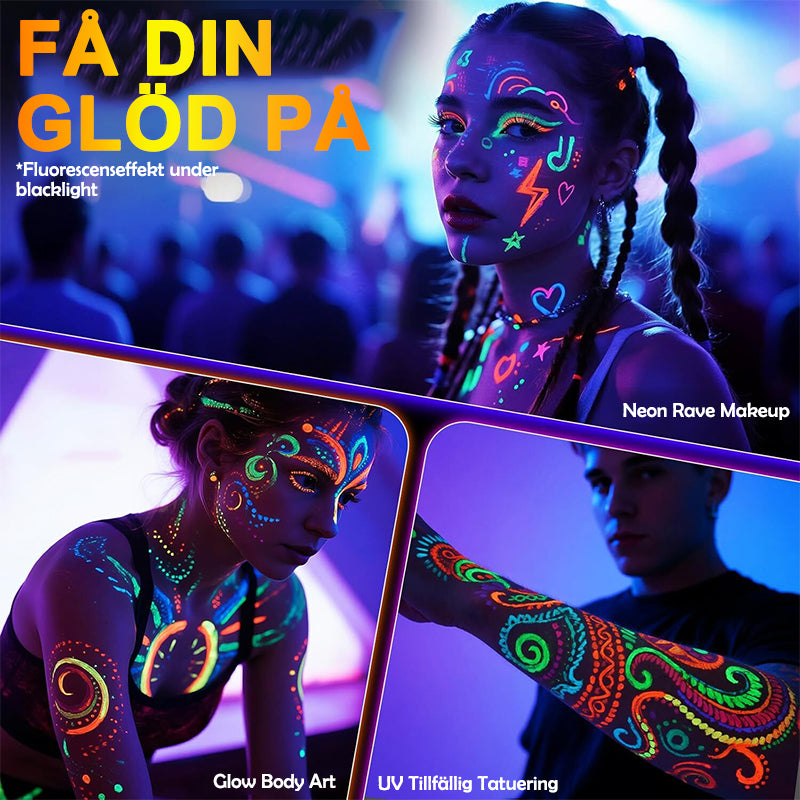 Illuminate Any Space with Stunning Neon Body Art that Captivates