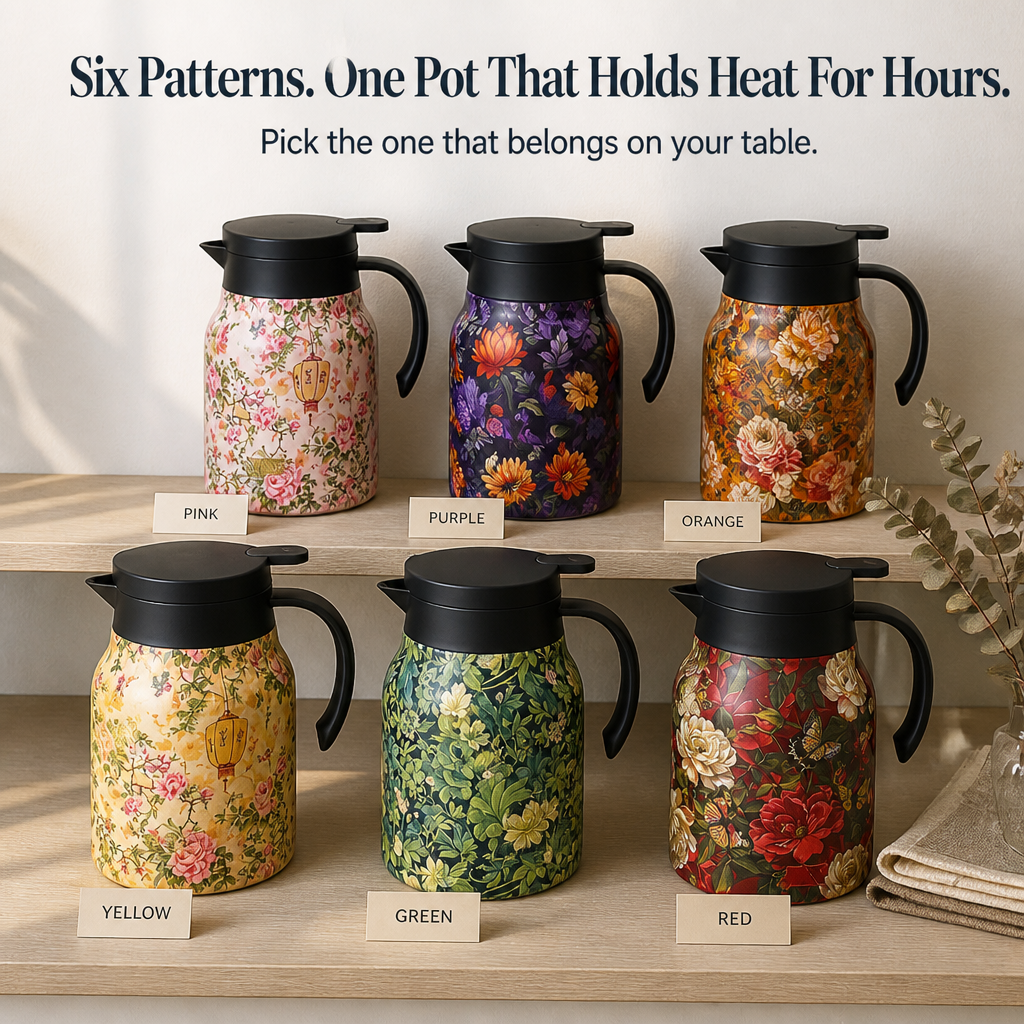 BrewAura™ — Brew, Pour & Display Tea That Stays Hot for Six Hours