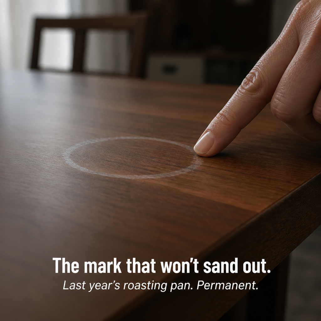 ArboraGuard™ — Shield Your Walnut Table from Heat Marks With a Handmade Tree Trivet
