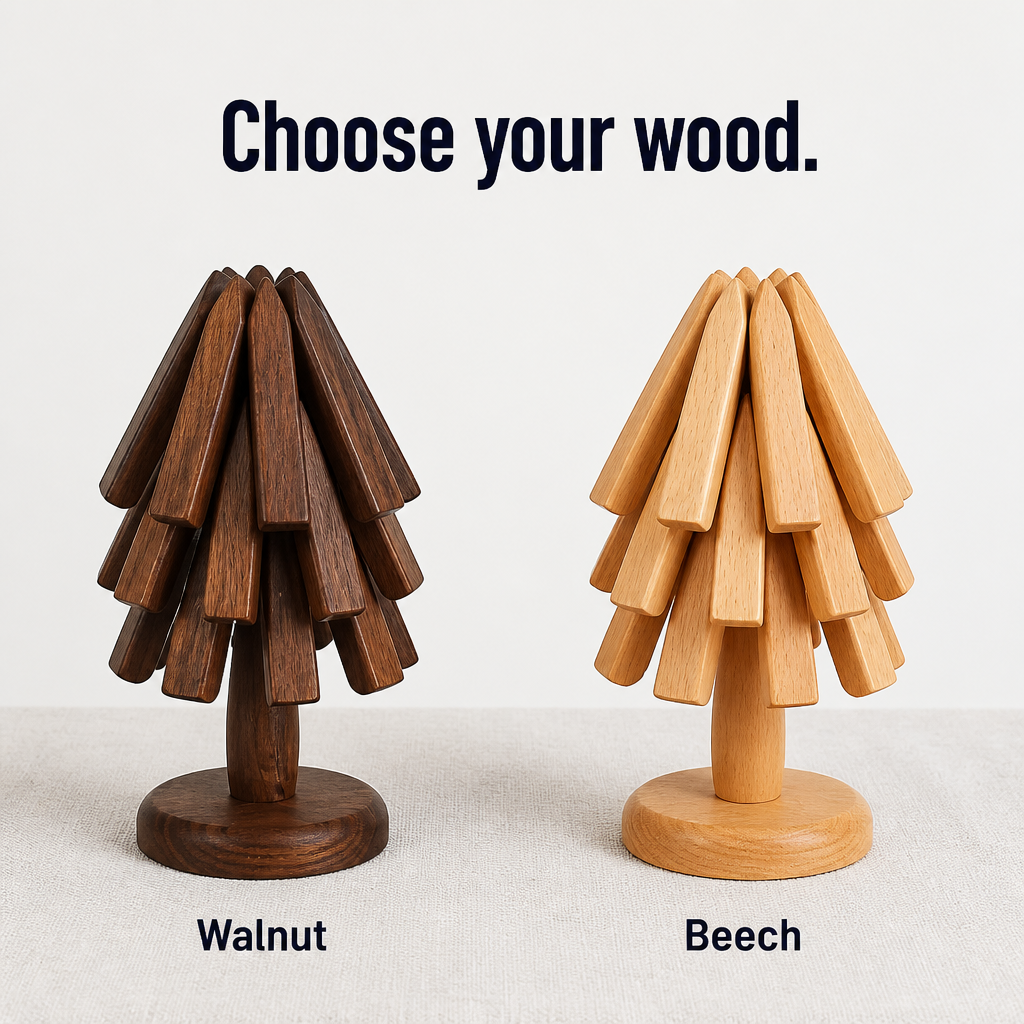ArboraGuard™ — Shield Your Walnut Table from Heat Marks With a Handmade Tree Trivet