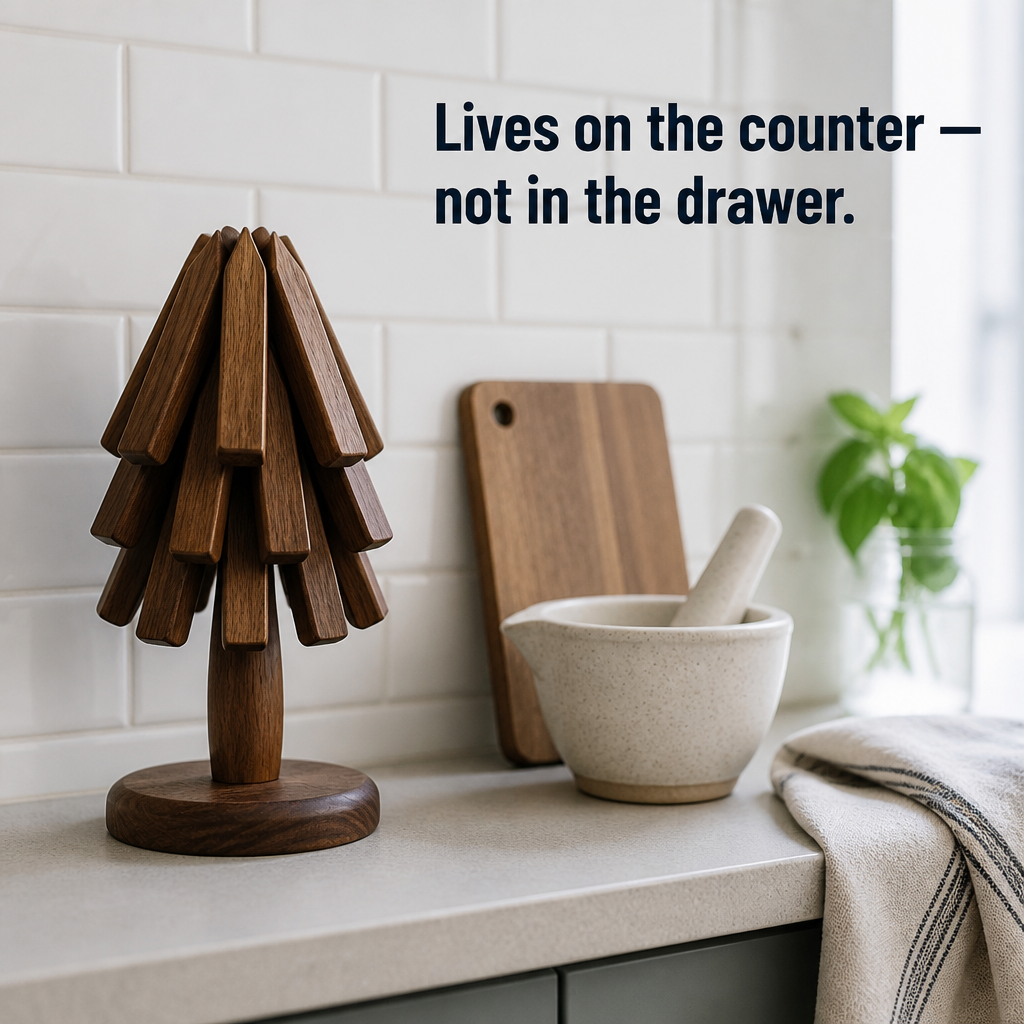 ArboraGuard™ — Shield Your Walnut Table from Heat Marks With a Handmade Tree Trivet