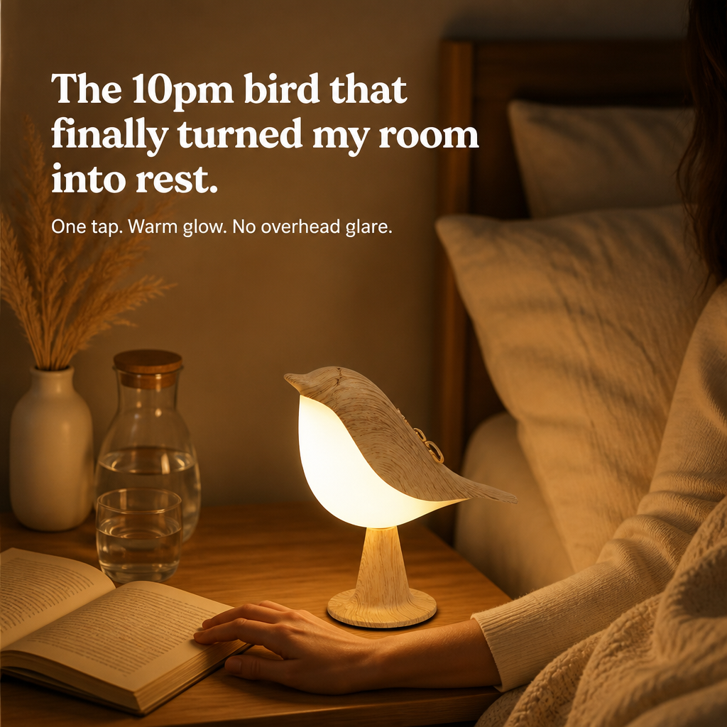 LumiNest™ — Wind Down Each Night With A Soft Bird-Shaped Bedside Glow