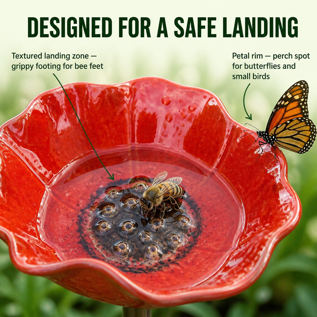 GardenLure™ — Draw Birds, Bees & Butterflies to a Safe Sip of Water