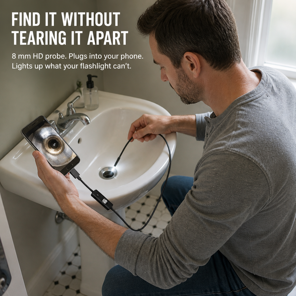 AquaScope™ — See Inside Walls, Pipes & Engines Without Tearing Anything Apart