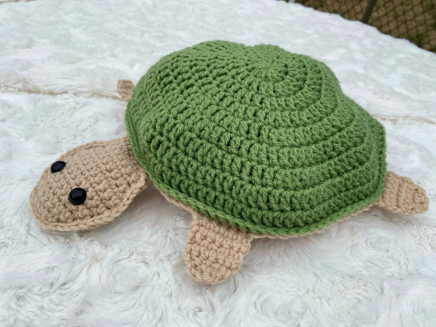 Turtle memory game (crocheted finished product)