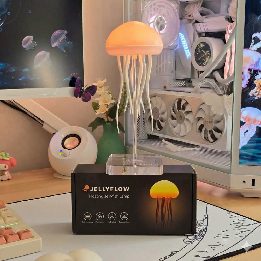 JellyFlow Rechargeable Floating Jellyfish Lamp