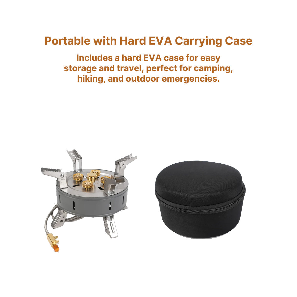 High Power Output Portable Camping Stove - Foldable Design