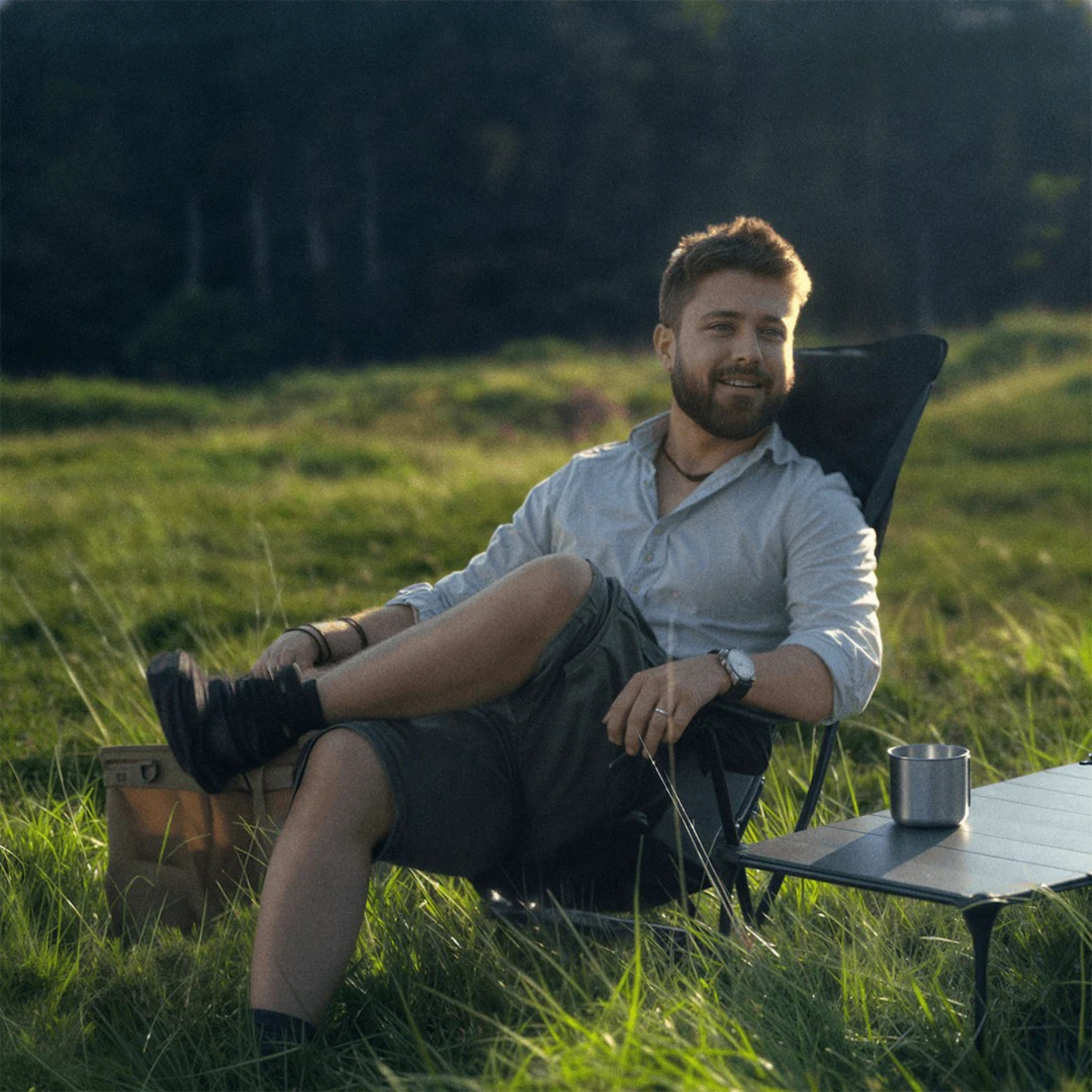 Compact Folding Chair for Camping with Storage Bag