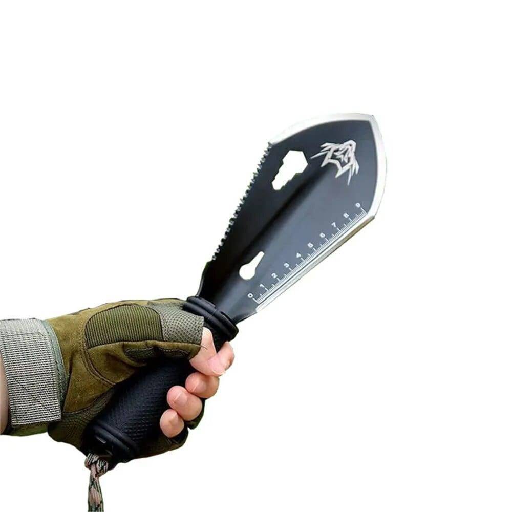 Multi-Function Stainless Steel Survival Shovel Kit with Accessories