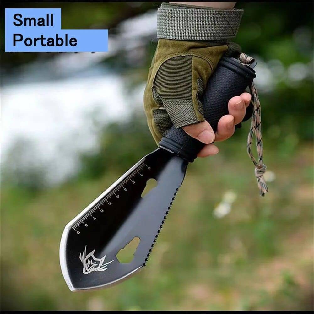 Multi-Function Stainless Steel Survival Shovel Kit with Accessories