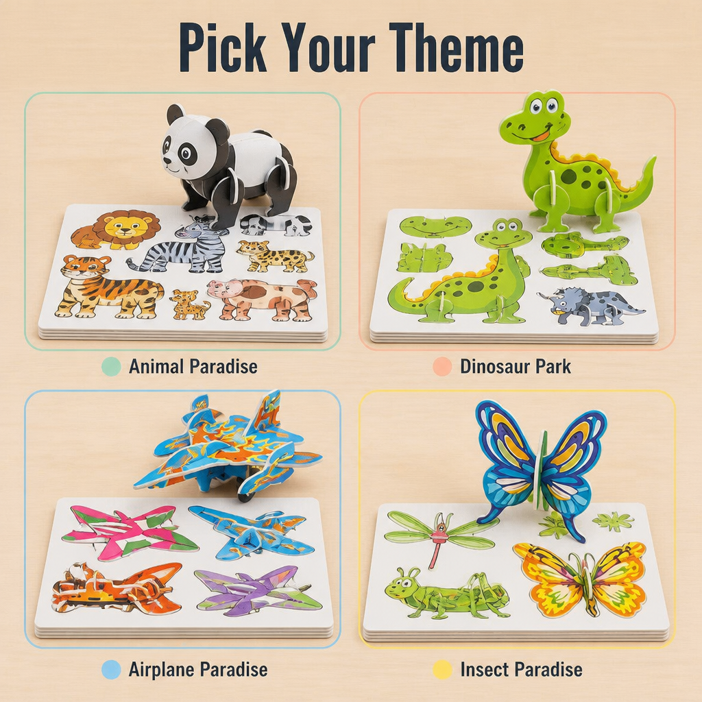 BrilliaBuild™ — Build 3D Dinos, Planes & Animals From Flat Paper in Minutes