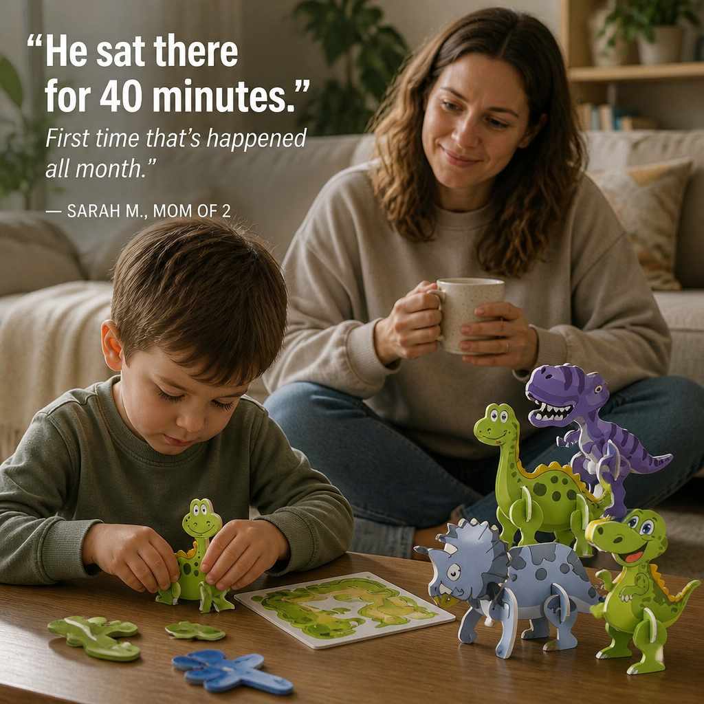 BrilliaBuild™ — Build 3D Dinos, Planes & Animals From Flat Paper in Minutes