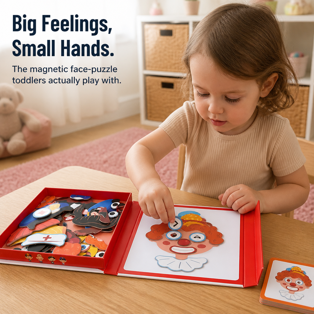 FeelMorph™ Emotion Puzzle — Build the Face, Name the Feeling, Skip the Meltdown