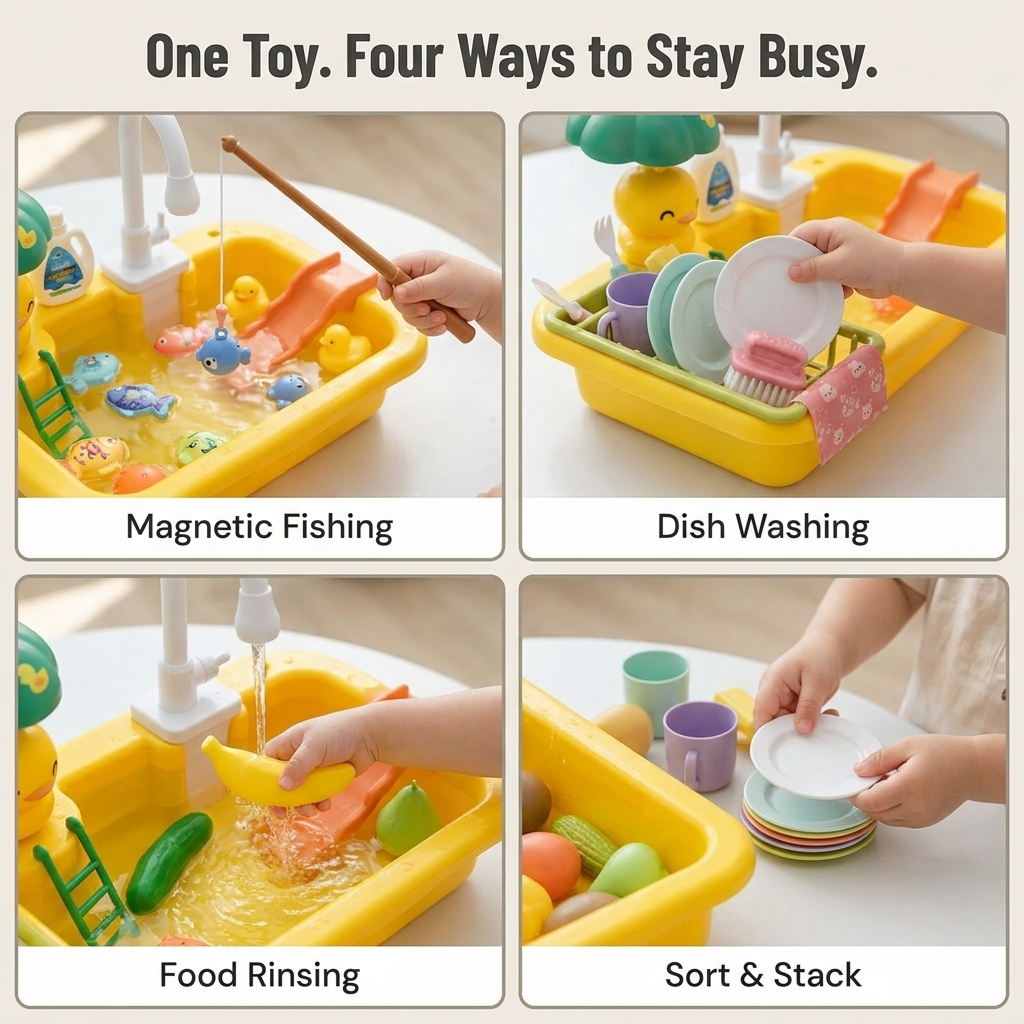 AquaSprout™ — Trade the iPad for Real Running Water and Fishing Game Play