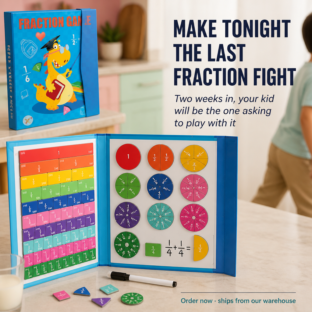 NuminaPlay™ — End the Nightly Fraction Fight and Make Math Finally Click