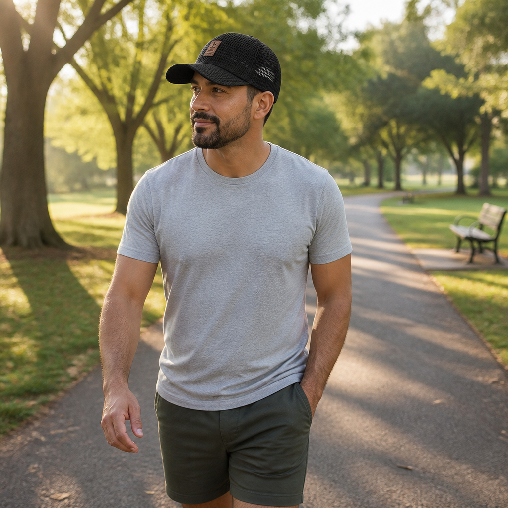 ClarioCap™ – Breathable Mesh Baseball Cap with Adjustable Strap