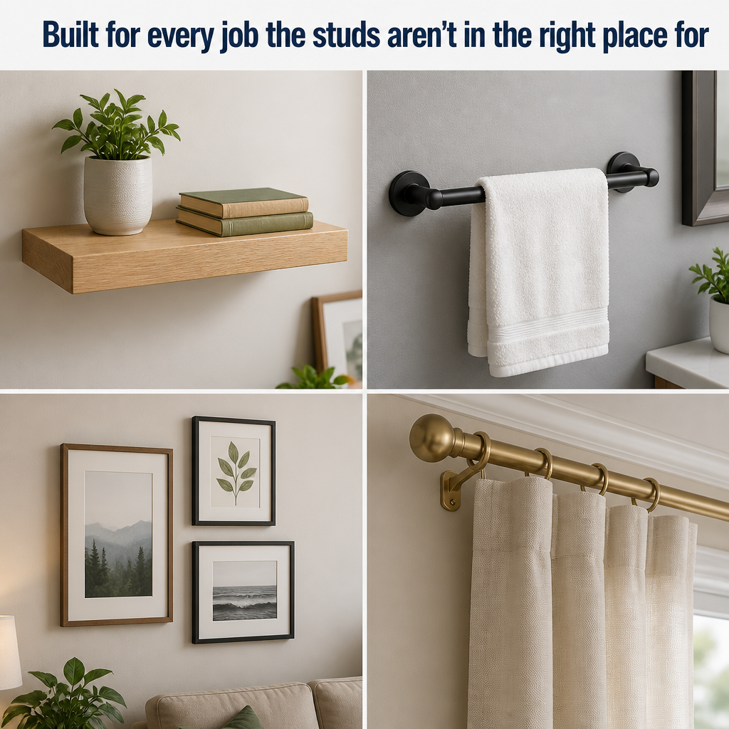 TitanFixx — Hammer-In Steel Anchors That Grip Drywall From the Back