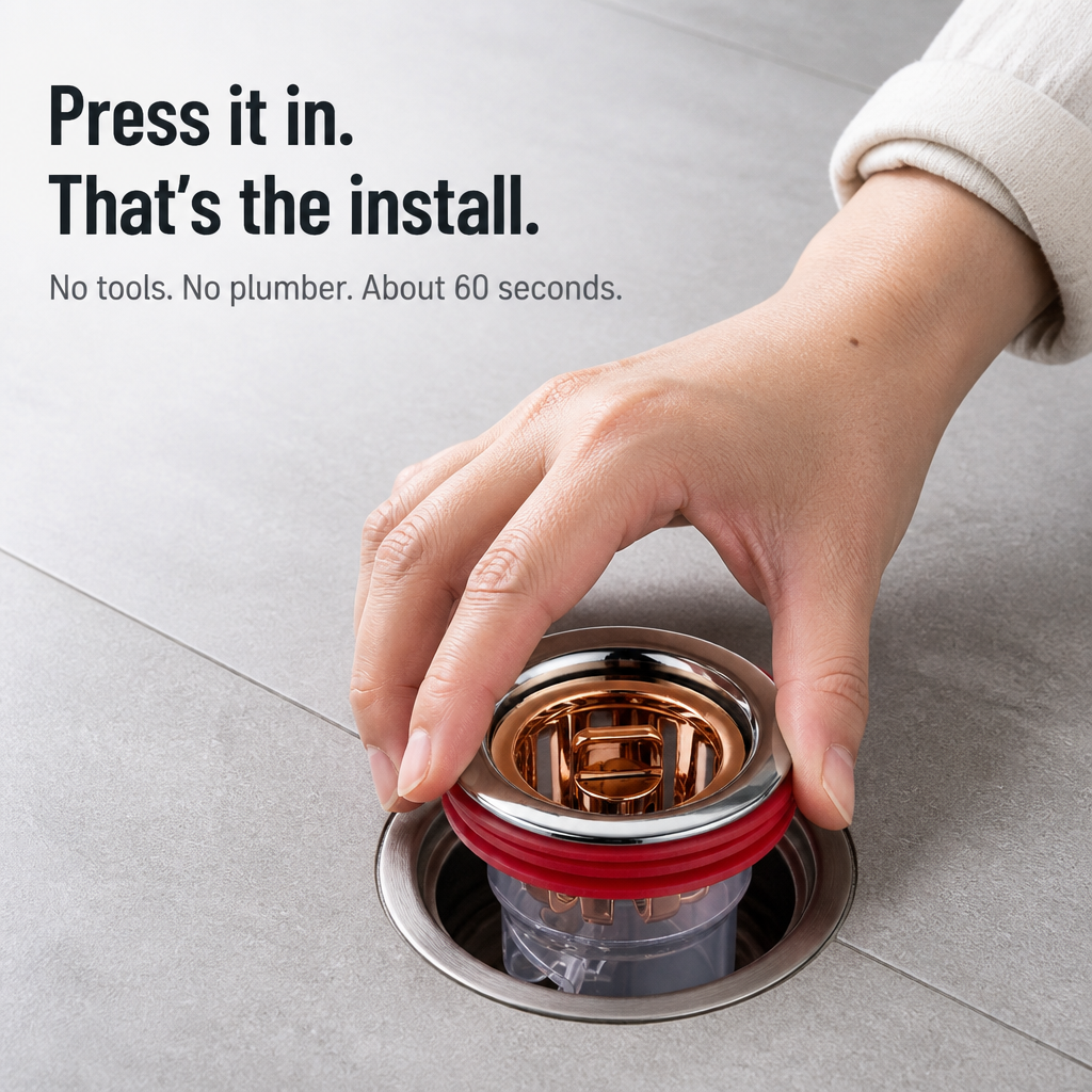 DrainGuard™ — Seal Off Sewer Smell and Stop Bugs Coming Up Your Drain