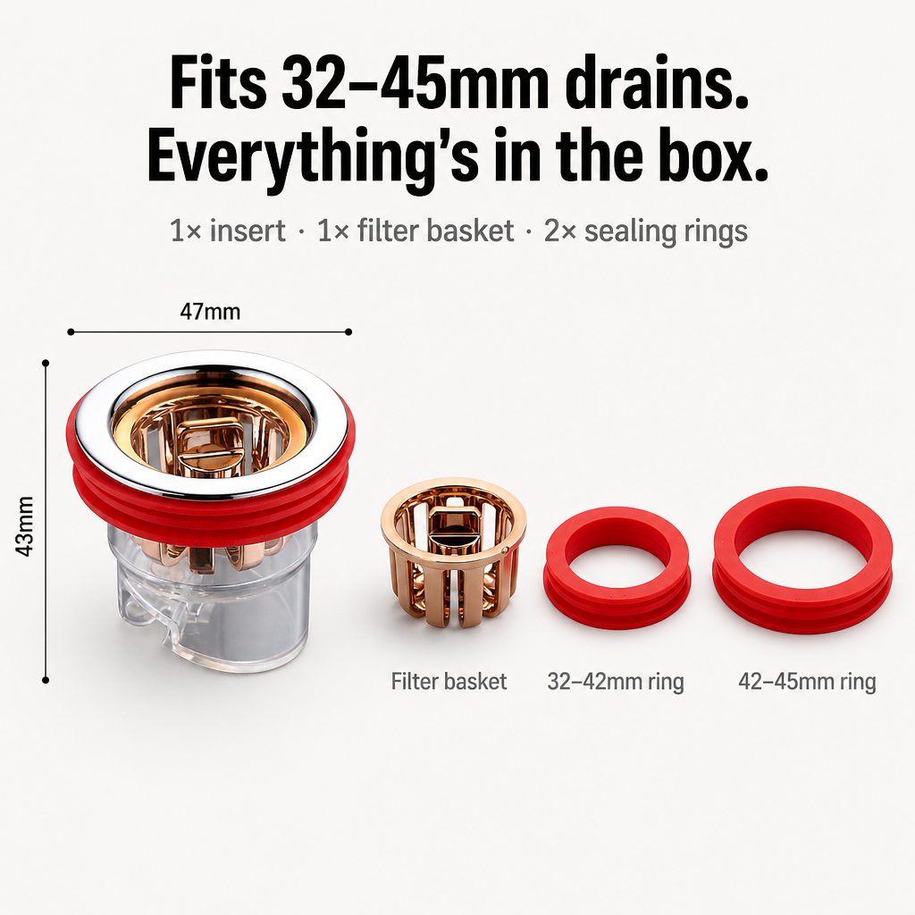 DrainGuard™ — Seal Off Sewer Smell and Stop Bugs Coming Up Your Drain