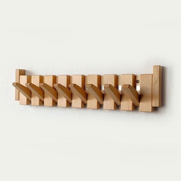 Luxora Handmade Wooden Coat Rack with Stylish Hooks