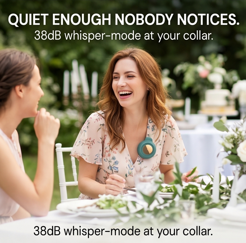 Breezly™ – Hands-Free Clip-On Cooling Fan