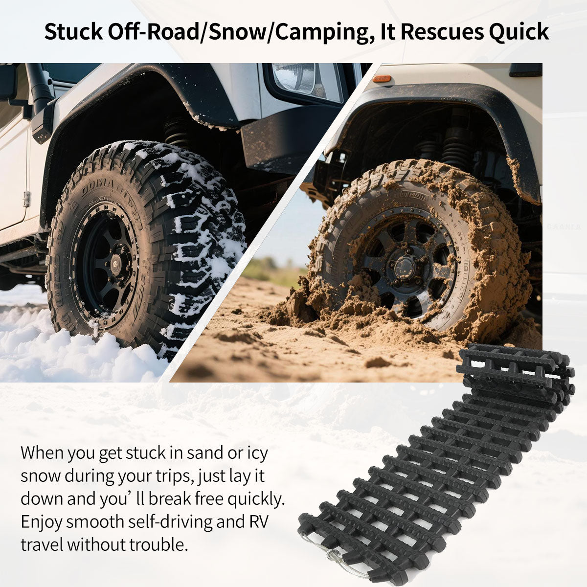 Durable Traction Mats for Vehicle Recovery in Off-Road Situations