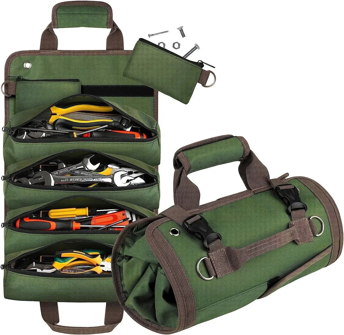 Durable Tool Organizer Bag with Roll-Up Design