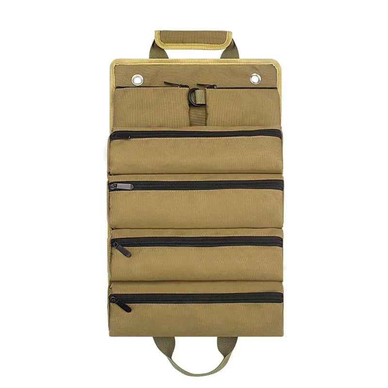Durable Tool Organizer Bag with Roll-Up Design