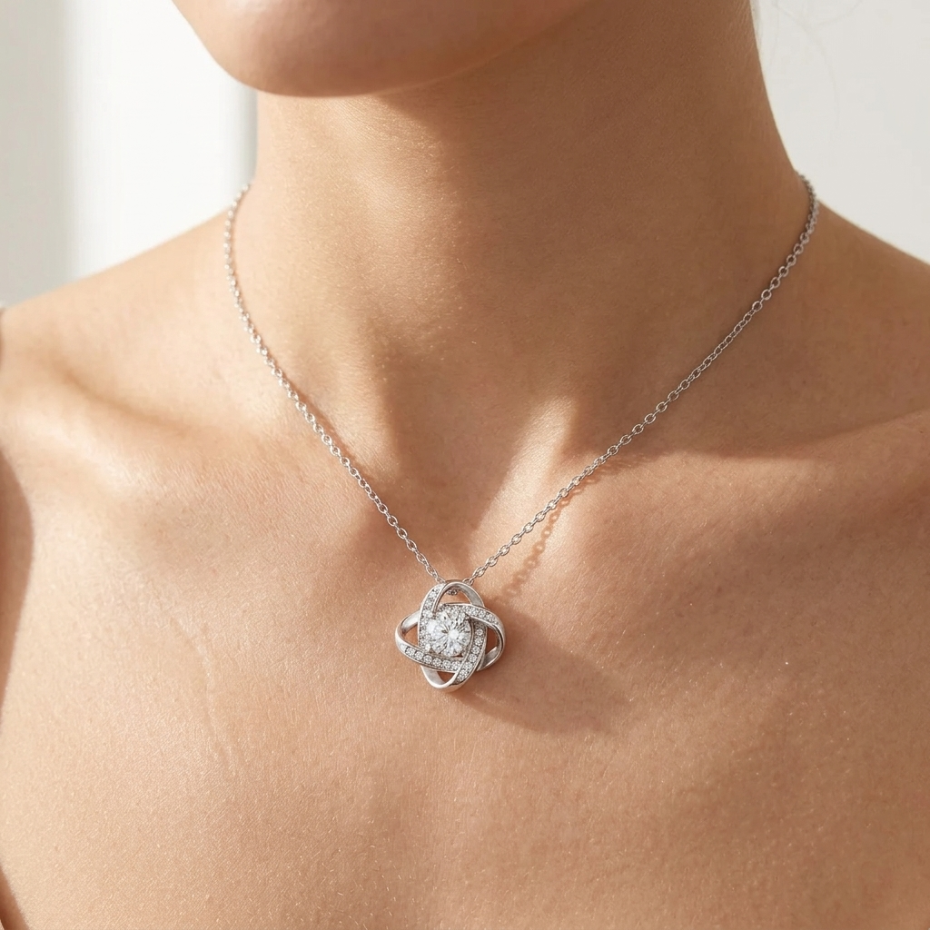 Adoria™ – "To My Daughter" Love Knot Necklace Gift Set