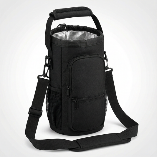 Carryvive™ – Insulated Water Bottle Carrier with Phone Pocket