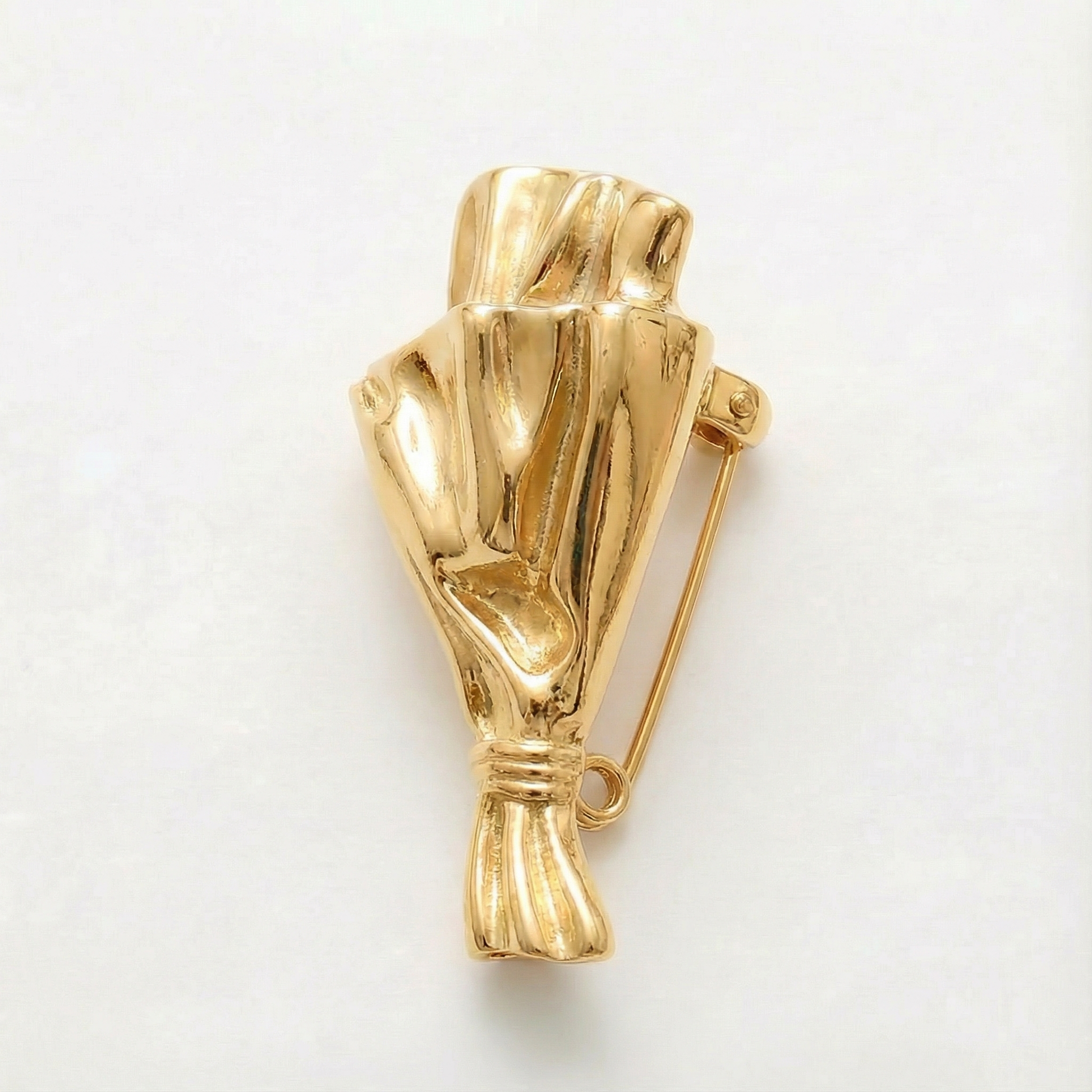 Wearable Flower Vase Brooch Pin for Fresh & Dried Stems