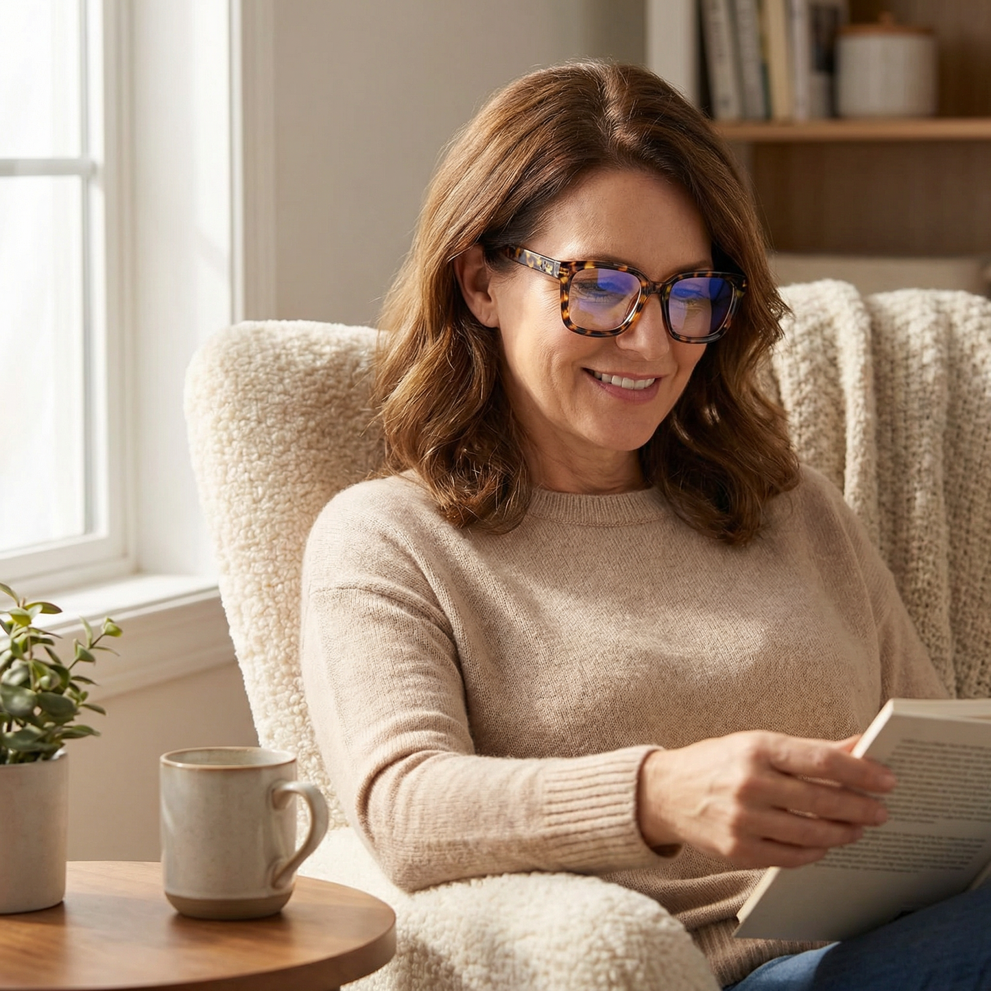 Clarelle™ – Oversized Tortoiseshell Reading Glasses