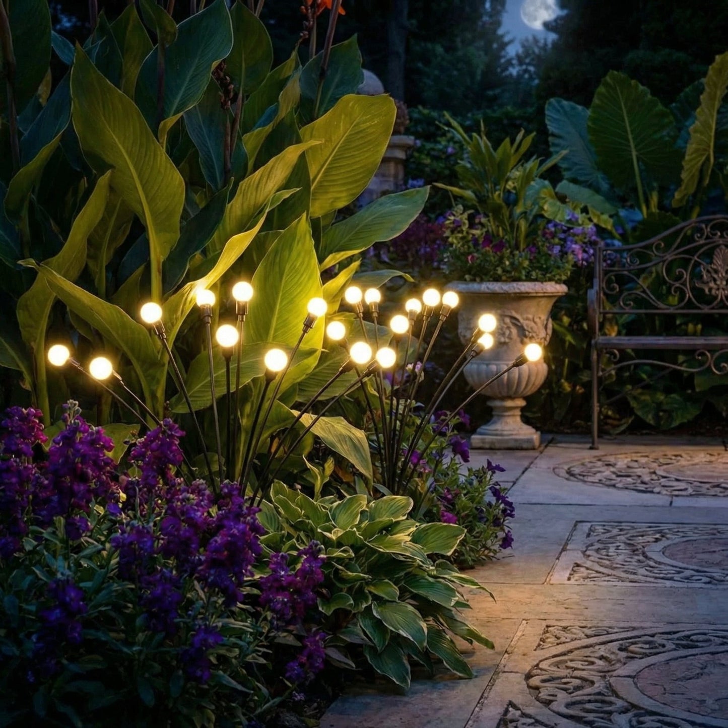 Solar Swaying Garden Lights for Pathway & Yard Decor