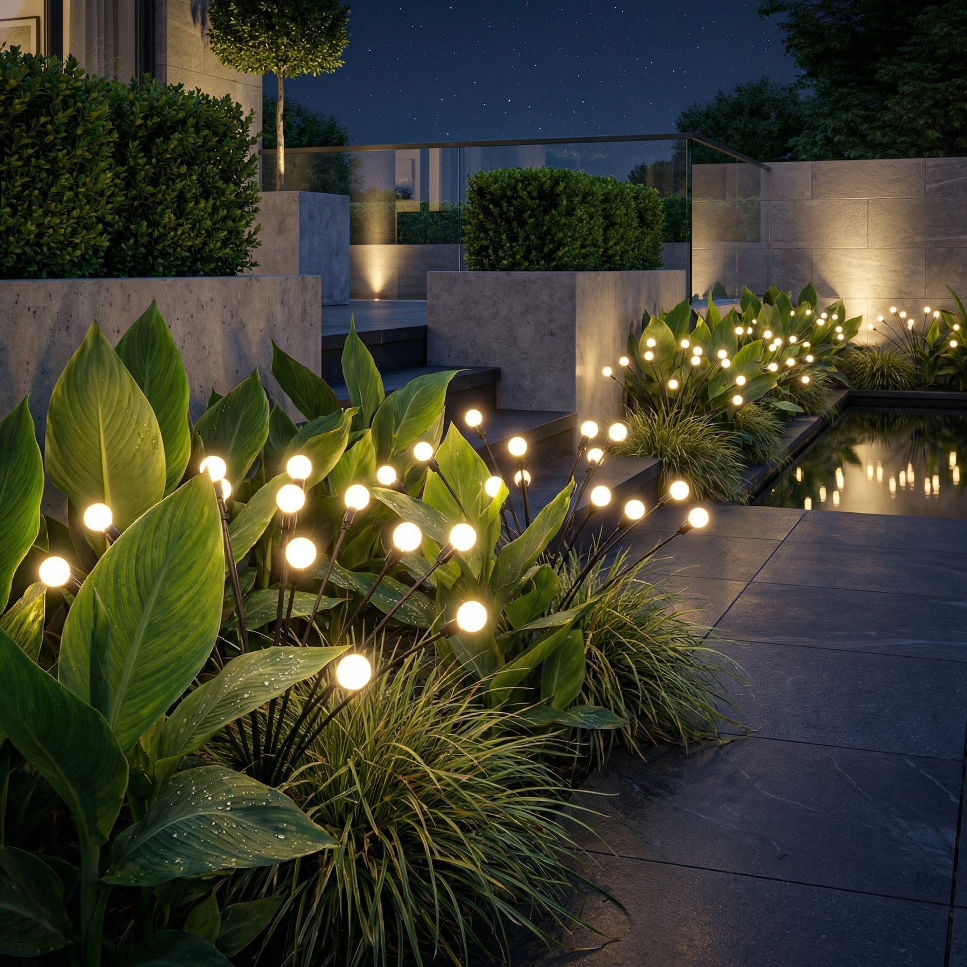 Solar Swaying Garden Lights for Pathway & Yard Decor