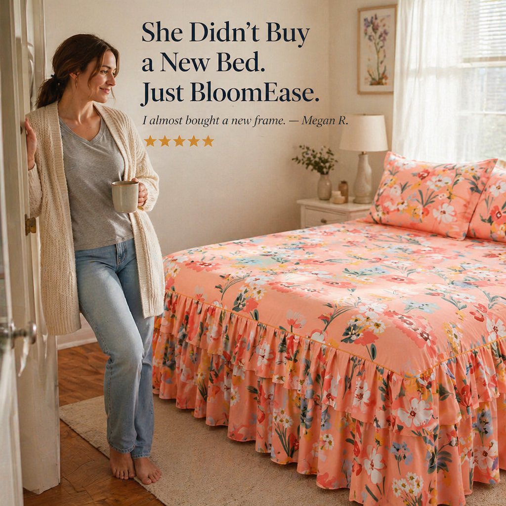 BloomEase™ — Drape Your Bed in Painterly Blooms from Sheet to Floor