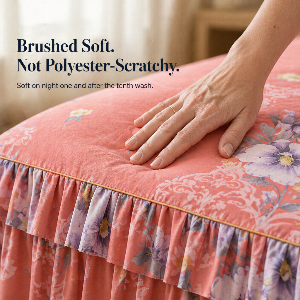 BloomEase™ — Drape Your Bed in Painterly Blooms from Sheet to Floor