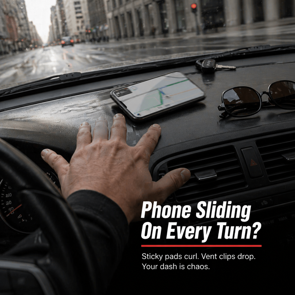 GripNest™ — Pin Your Phone, Flash Your Parking Number & Tame the Dashboard in One Pad