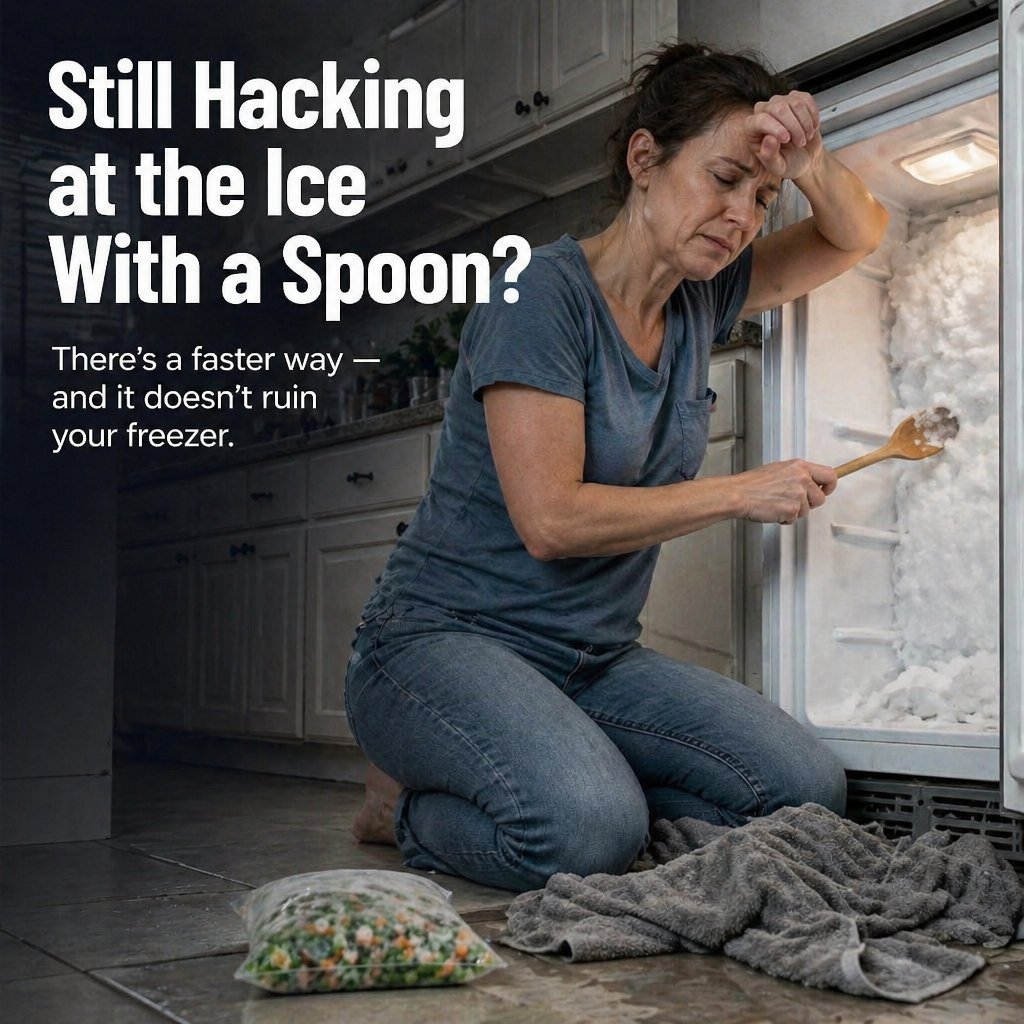 FreezeEase™ — Melt Thick Freezer Ice in Minutes Without Scraping or Scratching