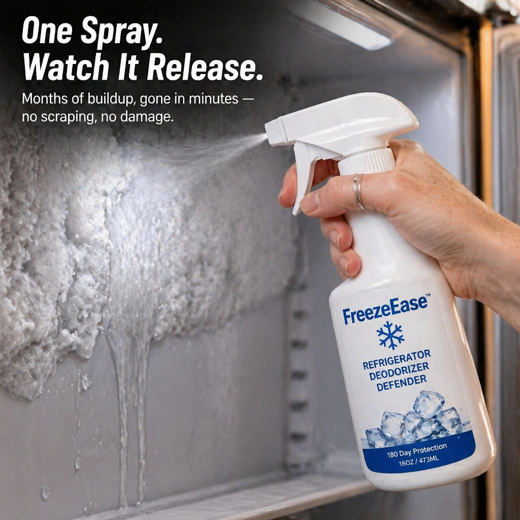 FreezeEase™ — Melt Thick Freezer Ice in Minutes Without Scraping or Scratching