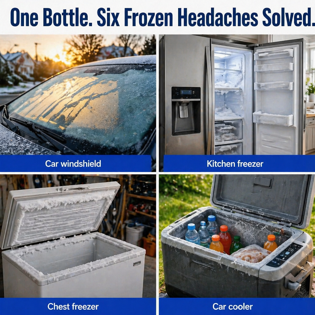 FreezeEase™ — Melt Thick Freezer Ice in Minutes Without Scraping or Scratching