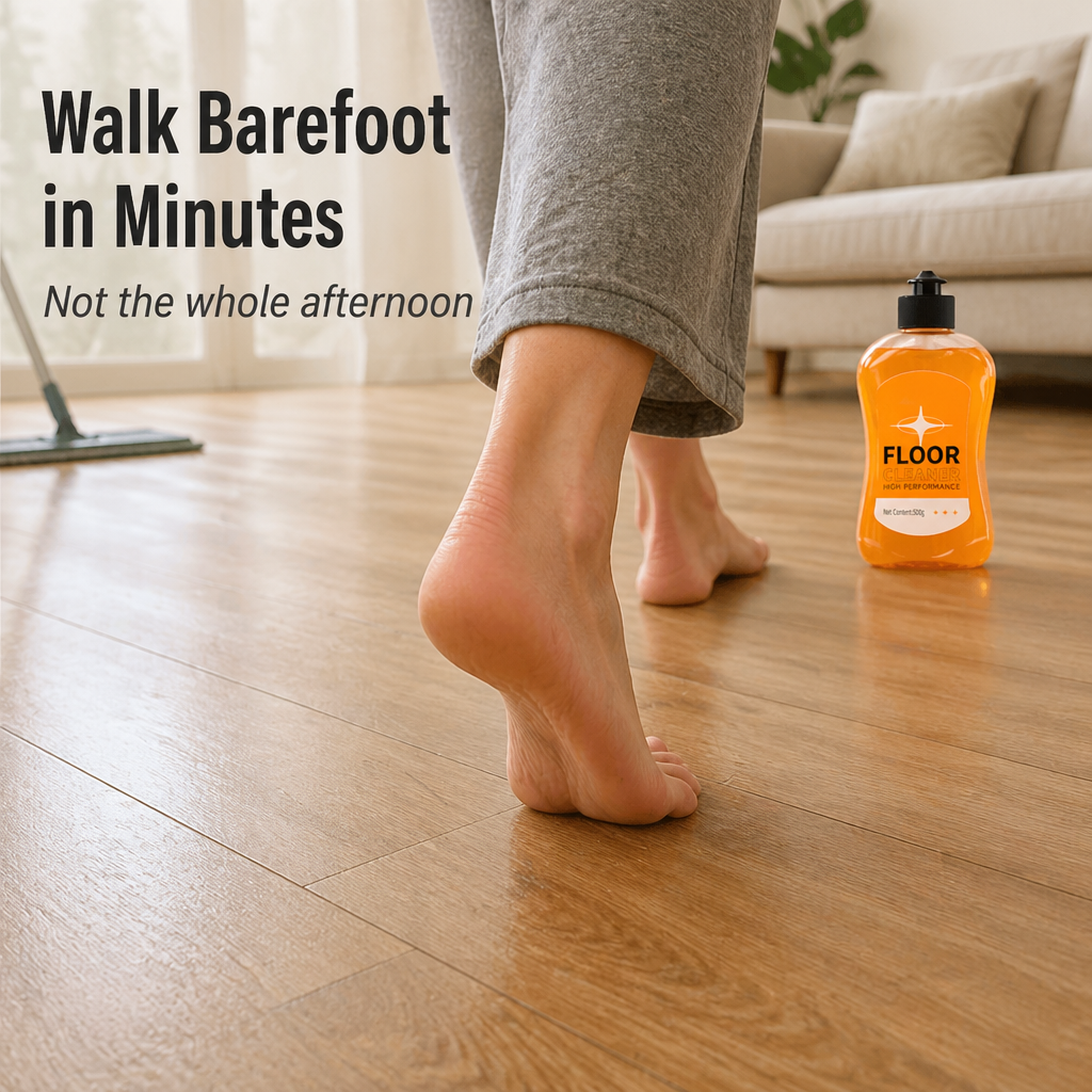 FloorLuxe™ — Mop Wood, Tile, and Bamboo Without the Sticky Chemical Aftermath