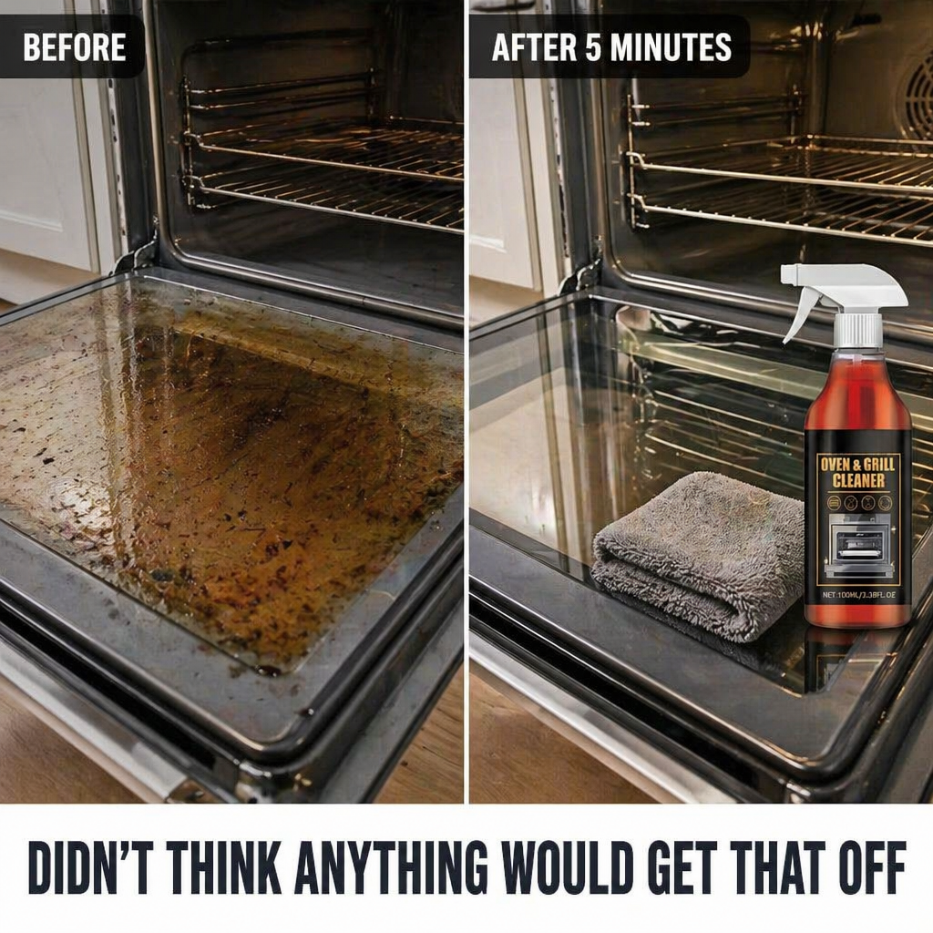 FlareClean™ — Dissolve Year-Old Oven Grease in 5 Minutes Flat