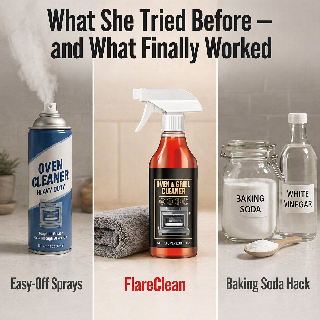 FlareClean™ — Dissolve Year-Old Oven Grease in 5 Minutes Flat