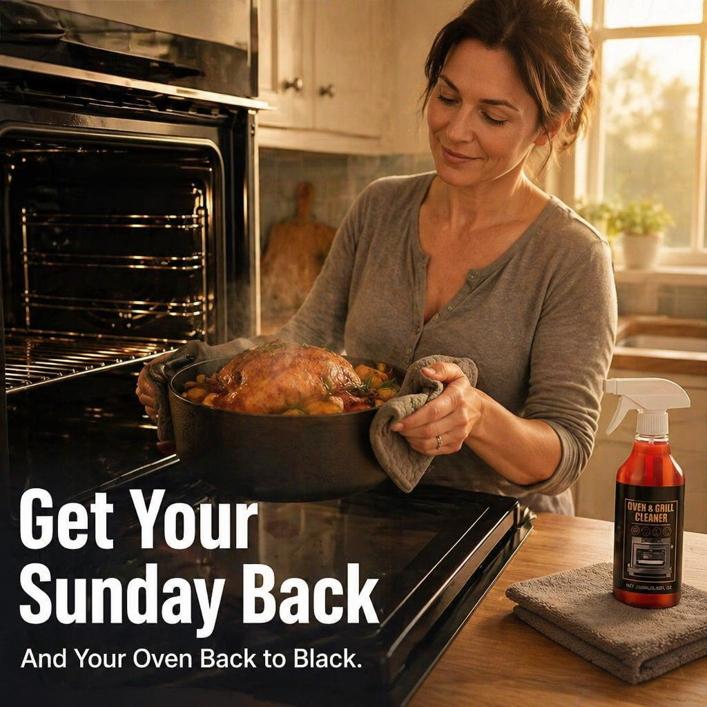 FlareClean™ — Dissolve Year-Old Oven Grease in 5 Minutes Flat