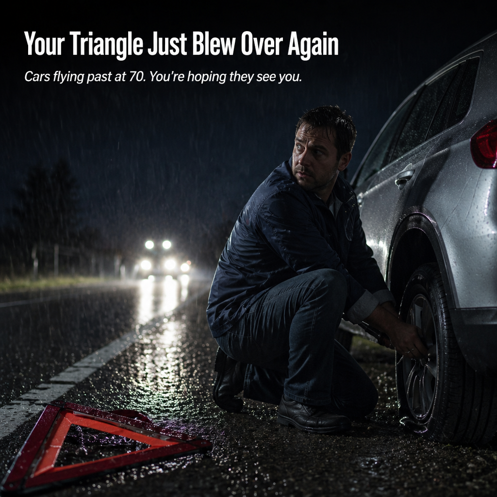 LuciPulse™ — Stick It On Your Roof & Light Up the Roadside in Seconds