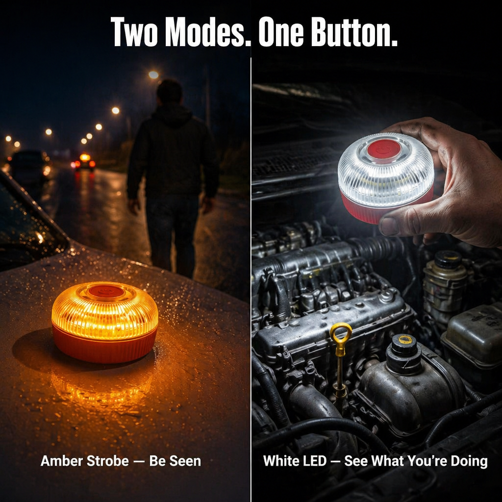 LuciPulse™ — Stick It On Your Roof & Light Up the Roadside in Seconds
