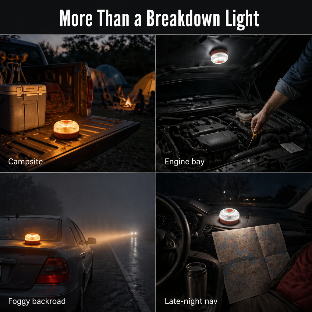 LuciPulse™ — Stick It On Your Roof & Light Up the Roadside in Seconds
